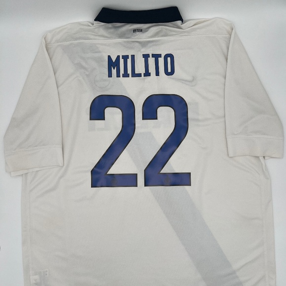 Milito #22 Inter Milan 2011/2012 Away ORIGINAL Nike VTG Rare Soccer Jersey (XXL)